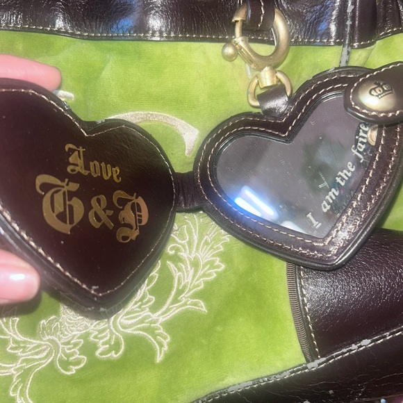 Juicy Couture Lime Green and Black Shoulder Bag - Picture 4 of 11